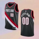 Camiseta Portland Trail Blazers Personalizada Icon 2020-21 Negro