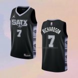 Camiseta San Antonio Spurs Josh Richardson NO 7 Statement 2022-23 Negro