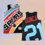 Camiseta San Antonio Spurs Tim Duncan NO 21 Mitchell & Ness Big Face Negro