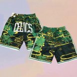 Pantalone Boston Celtics Lunar New Year Mitchell & Ness Just Don Verde