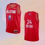 Camiseta All Star 2020 Los Angeles Lakers Kobe Bryant NO 24 Rojo