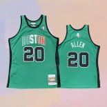 Camiseta Boston Celtics Ray Allen NO 20 Hardwood Classics Throwback 2007-08 Verde
