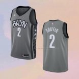 Camiseta Brooklyn Nets Blake Griffin NO 2 Statement 2021 Gris