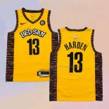 Camiseta Brooklyn Nets James Harden NO 13 Ciudad 2020-21 Amarillo