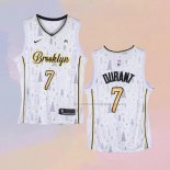 Camiseta Brooklyn Nets Kevin Durant NO 7 Christmas Blanco