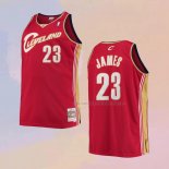 Camiseta Cleveland Cavaliers LeBron James NO 23 Mitchell & Ness 2003-04 Rojo