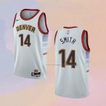 Camiseta Denver Nuggets Ish Smith NO 14 Ciudad 2022-23 Blanco