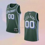 Camiseta Detroit Pistons Personalizada Ciudad 2022-23 Verde
