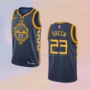 Camiseta Golden State Warriors Draymond Green NO 23 Ciudad 2018-19 Azul