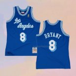 Camiseta Los Angeles Lakers Kobe Bryant NO 8 Hardwood Classics Throwback 1996-97 Azul