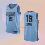 Camiseta Memphis Grizzlies Brandon Clarke NO 15 Statement 2022-23 Azul
