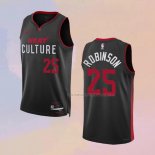 Camiseta Miami Heat Orlando Robinson NO 25 Ciudad 2023-24 Negro