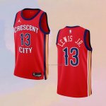 Camiseta New Orleans Pelicans Kira Lewis Jr NO 13 Statement 2023-24 Rojo
