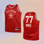 Camiseta Nino All Star 2024 Dallas Mavericks Luka Doncic NO 77 Rojo