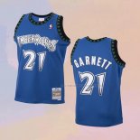 Camiseta Nino Minnesota Timberwolves Kevin Garnett NO 21 Hardwood Classics Throwback 2003-04 Azul