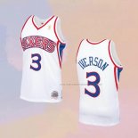 Camiseta Nino Philadelphia 76ers Allen Iverson NO 3 Mitchell & Ness 1996-97 Blanco