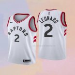 Camiseta Nino Toronto Raptors Kawhi Leonard NO 2 Association 2018 Blanco