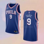 Camiseta Philadelphia 76ers Dario Saric NO 9 Icon Azul