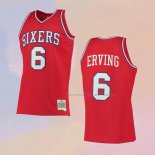 Camiseta Philadelphia 76ers Julius Erving NO 6 Mitchell & Ness 1982-83 Rojo