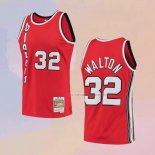 Camiseta Portland Trail Blazers Bill Walton NO 32 Mitchell & Ness 1976-77 Rojo