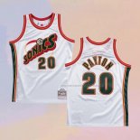 Camiseta Seattle SuperSonics Gary Payton NO 20 Historic Retro Blanco
