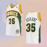 Camiseta Seattle SuperSonics Kevin Durant NO 35 Mitchell & Ness 2007-08 Blanco