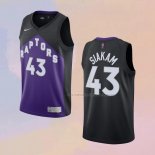 Camiseta Toronto Raptors Pascal Siakam NO 43 Earned 2020-21 Negro Violeta