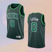 Camiseta Boston Celtics Jayson Tatum NO 0 Earned 2020-21 Verde