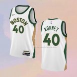 Camiseta Boston Celtics Luke Kornet NO 40 Ciudad 2023-24 Blanco