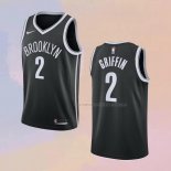 Camiseta Brooklyn Nets Blake Griffin NO 2 Icon 2020-21 Negro