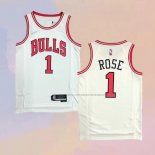 Camiseta Chicago Bulls Derrick Rose NO 1 Association 2021 Blanco