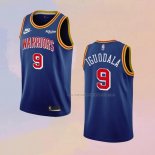 Camiseta Golden State Warriors Andre Iguodala NO 9 75th Anniversary Azul