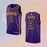 Camiseta Los Angeles Lakers Anthony Davis NO 3 Statement 2022-23 Violeta