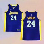 Camiseta Los Angeles Lakers Kobe Bryant NO 24 Statehombret 2017-18 Violeta