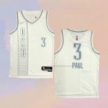 Camiseta Oklahoma City Thunder Chris Paul NO 3 Ciudad 2021-22 Blanco