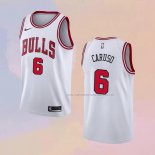 Camiseta Chicago Bulls Alex Caruso NO 6 Association 2021 Blanco