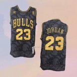 Camiseta Chicago Bulls Michael Jordan NO 23 Hardwood Classics Negro