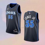 Camiseta Dallas Mavericks Derrick Jones JR. NO 55 Ciudad 2023-24 Azul