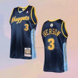 Camiseta Denver Nuggets Allen Iverson NO 3 Mitchell & Ness 2006-07 Azul2