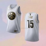 Camiseta Golden Edition Denver Nuggets Nikola Jokic NO 15 Blanco