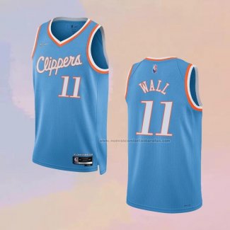 Camiseta Los Angeles Clippers John Wall NO 11 Ciudad 2021-22 Azul