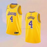 Camiseta Los Angeles Lakers Alex Caruso NO 4 Icon 2020-21 Amarillo