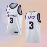 Camiseta Los Angeles Lakers Anthony Davis NO 3 Ciudad 2022-23 Blanco