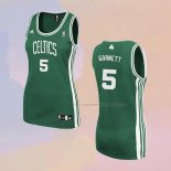 Camiseta Mujer Boston Celtics Kevin Garnett NO 5 Icon Verde