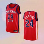 Camiseta New Orleans Pelicans Jordan Hawkins NO 24 Statement 2023-24 Rojo