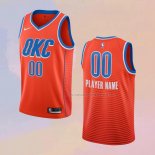 Camiseta Oklahoma City Thunder Personalizada Statement 2019-20 Naranja
