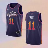 Camiseta Phoenix Suns Bol Bol NO 11 Ciudad 2023-24 Violeta