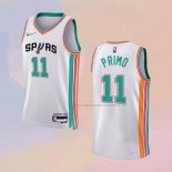 Camiseta San Antonio Spurs Joshua Primo NO 11 Ciudad 2021-22 Blanco