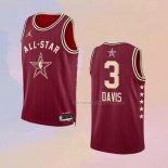 Camiseta All Star 2024 Los Angeles Lakers Anthony Davis NO 3 Rojo