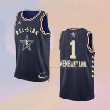 Camiseta All Star 2024 San Antonio Spurs Victor Wembanyama NO 1 Azul